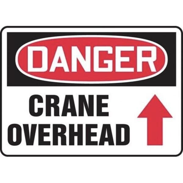 Accuform OSHA DANGER SAFETY SIGN CRANE MCRT145VS MCRT145VS - main